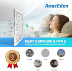 14x14x1 AC Air Filter 2 Pack MERV 8 Dust Defense Pleated Filters - Field & Pure