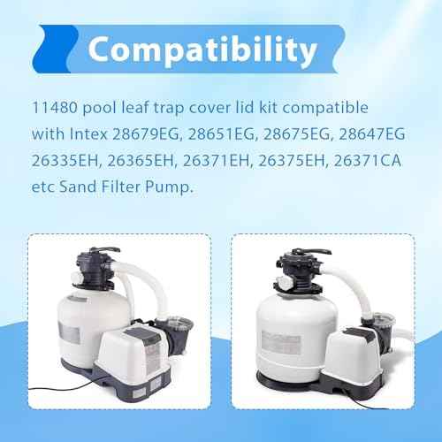 Pool Leaf Trap Cover Lid 11480 Fit for Intex Pumps SF60110, SF70110