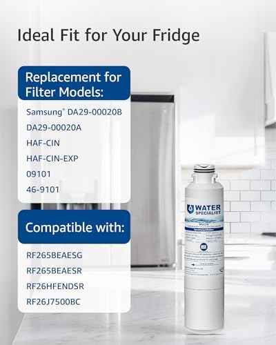 Waterspecialist Refrigerator Water Filter Replacement for Samsung®, 3 Pack
