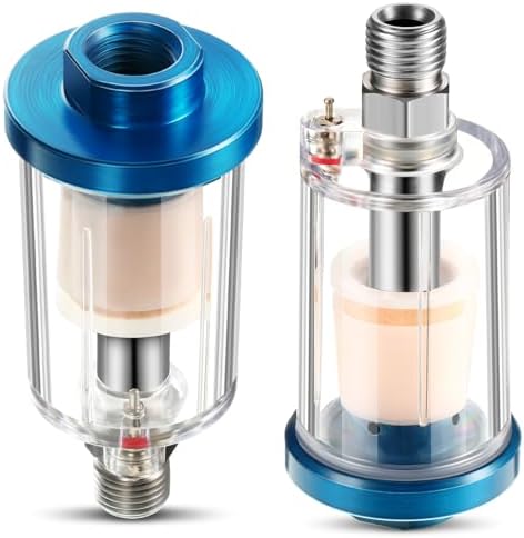 Mudder 2 Pcs Air Compressor Filter, 1/4 Inch Npt Air Oil Water