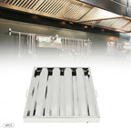 6Pcs Hood Filters 430 Stainless Steel Baffle Filter (19.5W x 24.5H) - Field & Pure