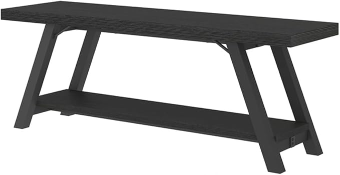 LVB Black Bench, Modern Storage Bench - Image 9