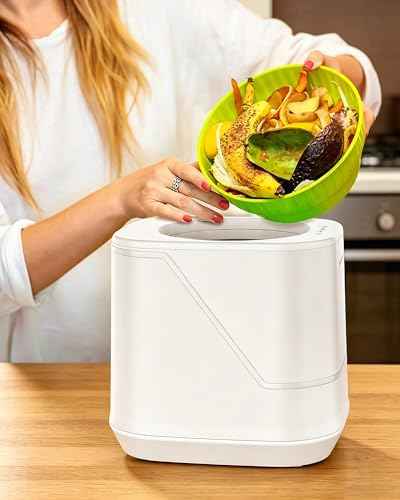 Electric Composter for Kitchen, 4L Large Smart Countertop Compost Bin, Odorless | Auto-Cleaning | Low Noise |Turn Food Waste into Fertilizer Composter, 2026 New Indoor Food Waste Compost Machine