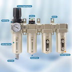 3/4" NPT Industrial Grade 4 Stage Air Compressor Drying System, 0-240