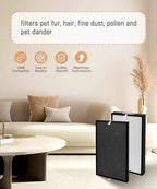 4-Pack AD5000 Replacement Filter Compatible with air doctor 5000 Air Purifier–2 Main Filter + 2 Activated Carbon Filters (Not Compatible with 5500 Series)
