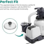 Sand Filter Pump Replacement Parts, SF15110 Pool Leaf Trap Cover Lid, Valve&O-Ring, Fits Intex 12 Inch Sand Filter Pumps, Replacement for Intex SF15110, 11823, SF80110-2, SF80110-1, ECO15110-2 Models