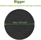 Compost Filters for Countertop Bin Dia7.25 Inch x 0.4 Inch (6 Pack)