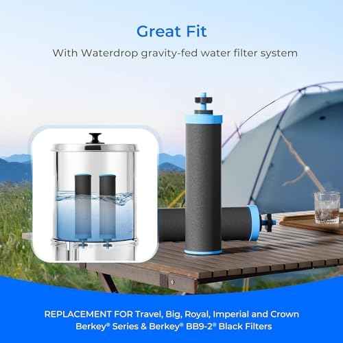 Waterdrop Alkaline Gravity Water Filter, Replacement for Berkey® BB9-2®