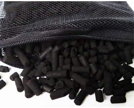 5 lbs Activated Charcoal Carbon Pellets in 1 Free Mesh Media Bags for Aquarium Fish Pond Tank Canister Filter - Field & Pure