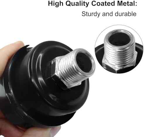 2 Pcs Air Compressor Silencer, 1/2" Thread, 20mm