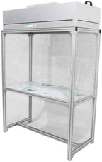 Vertical Laminar Dust Free Room Bench Singe Use 47.24x23.62in Flow Hood Air Flow Clean Workbench Aluminum Workshop for Phone Repair with HEPA-Filter Laboratory Using