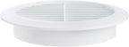 White 5" Inch Round Ventilation Grille - Image 7