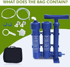 Water Filtration System Survival, Water Purifier Survival for Camping - Field & Pure