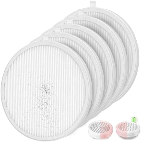 5 Pack Nail Dust Collector Filter Compatible for MelodySusie HPro SProR Nail Dust Collector, Replacement Filters for Nail Dust Vacuum Machine, Salon & Home Manicure Accessories - Field & Pure
