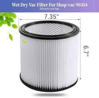 2 Pack Replacement Cartridge Filter Compatible with Shop-Vac 90304, 90350, 90333, 903-04-00, 9030400, Fits most 5 Gallon and Above Wet/Dry Vacuum Cleaners