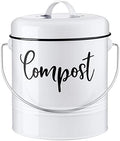DAYYET Compost Bin Kitchen, 1.3 Gallon Farmhouse Kitchen Compost Bin