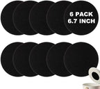 10 Pack Charcoal Filters for Kitchen Compost Bin, Compost Filters for Countertop Bin Pail Replacement, Activated Charcoal Home Bucket Refill Sets, Round 6.7 Inch - Field & Pure