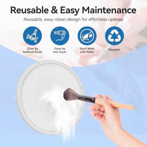 5 Pack Nail Dust Collector Filter Compatible for MelodySusie HPro SProR Nail Dust Collector, Replacement Filters for Nail Dust Vacuum Machine, Salon & Home Manicure Accessories - Field & Pure