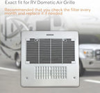 RV Premium Charcoal Activated Carbon Fiber Air Conditioner Filter - 14" x 7.5" Air Duct AC Carbon Filter Replacement for RV Dometic Air Grille 3313107.103, 3105012.003 (6 Pack) - Field & Pure