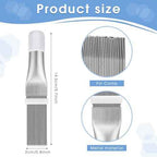 Boao 3 Pcs Ac Coil Cleaner Brush Fin Comb Double Sided Refrigerator Air Conditioner Evaporator Condenser Coil Stainless Steel Mini Split Brush Cleaning Kit HVAC Straightener for Ac Unit