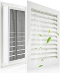 2-Pack 20"x20" Gable Vent - Premium Aluminum,Filter Screen for