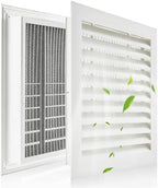 2-Pack 20"x20" Gable Vent - Premium Aluminum,Filter Screen for