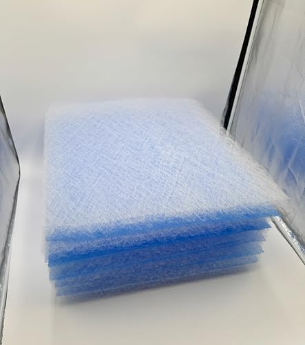 Paint Booth Exhaust Fiberglass Filter, Blue/White Paint Arrestor for