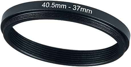 40.5mm to 37mm Step-up Adapter Rings Filter Adapter Black Metal Step Down Filter Ring Adapter Compatible with All Brand UV CPL ND Camera Lens Filter Stepping Rings (40.5mm-37mm)
