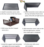 Pool pump covers for outside units, mini split covers for outside units, aluminum outdoor garden air conditioner cover, sturdy and durable, noise-proof, suitable for gardens, balconies, walls ( Color - Field & Pure