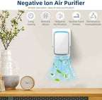 6 Pack Plug in Air Purifier for Home,Advanced Negative Ion Air Purifier for Pet Odor,Smoke & Dust,Quiet Air Ionizer for Dust Mites Odor Eliminator & Room Deodorizer Plug in for Bedroom,Office,Kitchen