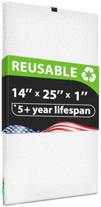 Reair 14x25x1 Air filter, Washable and Reusable Air Filter 14x25x1 for AC HVAC Furnace, MERV 8 Air Filters Machine Washable & Dryer Friendly, AC Furnace Air Filter - Field & Pure