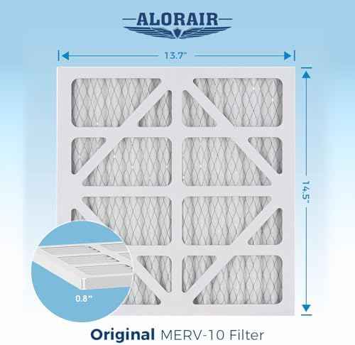ALORAIR 5-Pack MERV-10 Air Filter for PureAiro HEPA Pro/PureAiro HEPA Max Air Scrubber, 14.5x13.7x0.8(available for 770, 870, 970)