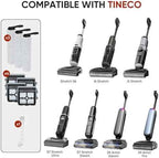 Roller Brush and Filter Replacement Compatible with Tineco Floor ONE Stretch S6/ i6 Stretch/ i5 Stretch/ S7 Stretch/ S9 Artist Cordless Wet Dry Vacuum Cleaner Replacement Parts