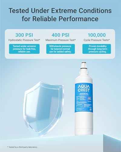 AQUACREST 7012333/7042803 Ice Maker Water Filter, 1 Pack