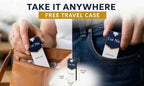 8 Hole Easy Draw Cigarette Filters 600 Pack - 2 Travel Cases - Fits Regular & King Size, 8mm