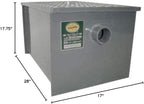Commercial Carbon Steel Grease Trap Interceptor 40lb - Image 5