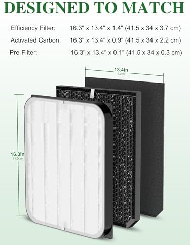 Generic 3500 Replacement Filters Compatible with Air Doctor 3000