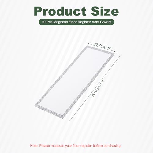 YOKIVE 10 Pcs Magnetic Floor Vent Covers, Floor Register Cover PVC