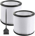 2 Pack Replacement Cartridge Filter Compatible with Shop-Vac 90304, 90350, 90333, 903-04-00, 9030400, Fits most 5 Gallon and Above Wet/Dry Vacuum Cleaners