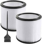 2 Pack Replacement Cartridge Filter Compatible with Shop-Vac 90304, 90350, 90333, 903-04-00, 9030400, Fits most 5 Gallon and Above Wet/Dry Vacuum Cleaners