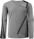 Unisex Post Shoulder Surgery Recovery Shirts - Full Tear Away Snap Long Sleeve Men Chemo Port Shirts for Men Women
