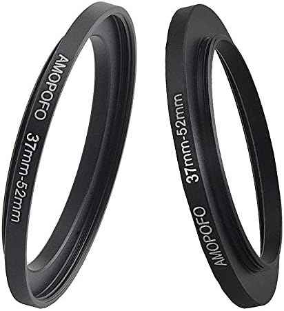 37mm to 52mm Step Up Ring Filter Adapter for UV,ND,CPL,Metal Step Up Ring Adapter 37 to 52mm Metal Step Up Ring Adapter