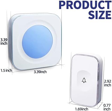 Wireless Doorbell Plug in 1200feet wireless door bell Battery Operated