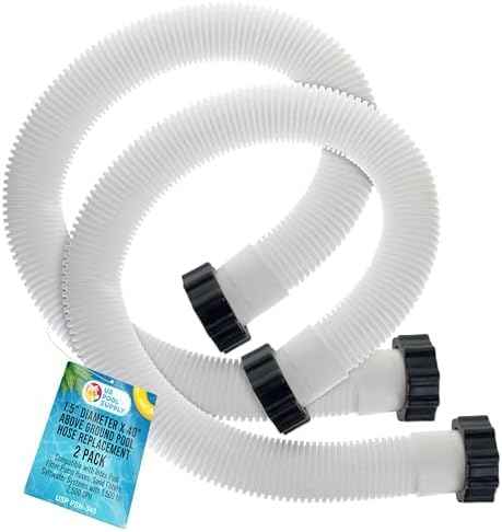 U.S. Pool Supply Above Ground Pool Hose Replacement 1.5" Diameter x 40"