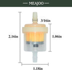 6PCS 3/16" 5mm-6mm Gas Inline Fuel Filter, - Image 2