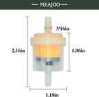 10PCS 3/16" 5mm-6mm Gas Inline Fuel Filter, - Image 2