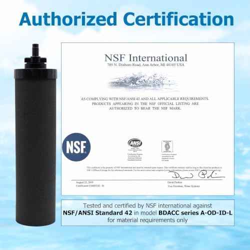 Water Filter Replacement for Berkey® BB9-2 Black Carbon Filters