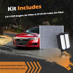 CA11399 Engine Air Filter & CF10134 Cabin Air Filter Fit for 2014-2015 2017-2022 Honda Accord L4 2.0L Hybrid