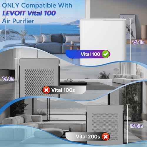Vital 100 Filter Replacement for Levoit Vital 100 Air Purifier, 1 Pack
