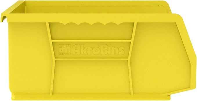 Akro-Mils 30255 AkroBins Plastic Storage Bins, Space-Saving Stackable Bins